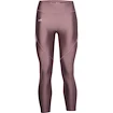 Dámské Legíny Under Armour HG Armour Shine Perforation Ankle Cro ružové