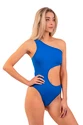 Dámské plavky Nebbia  One Shoulder Asymmetrical Monokini 459 Blue