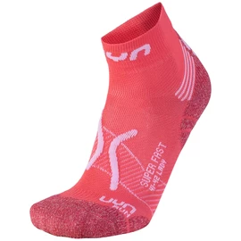 Dámské ponožky UYN RUN SUPER FAST SOCKS Coral/White