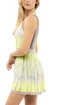 Dámské šaty Lucky in Love  Pleat Wave Dress Neon Yellow