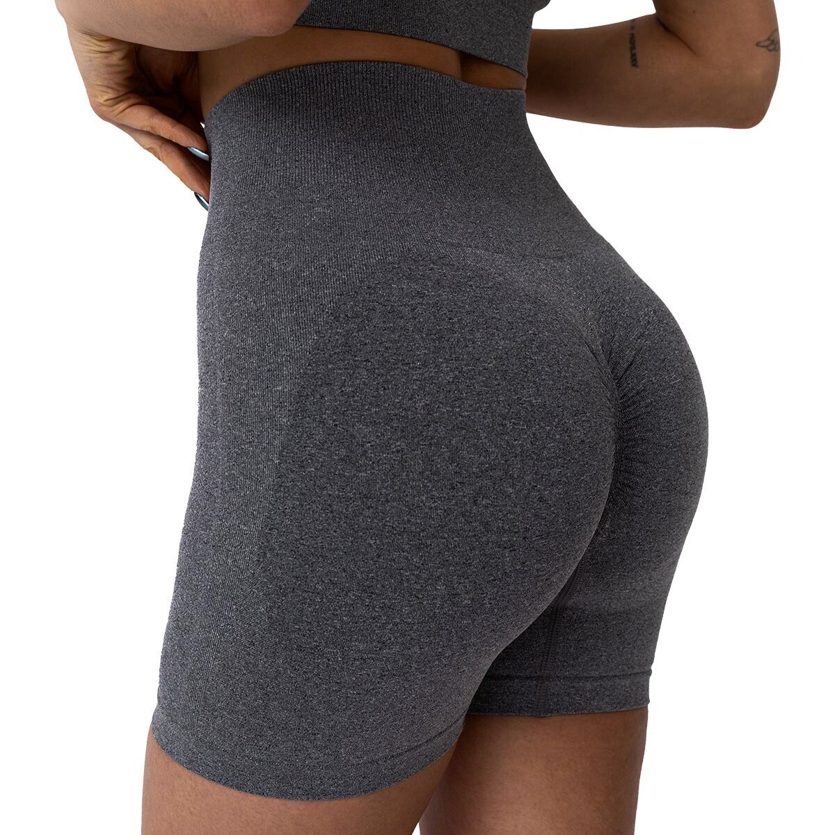Dámské šortky GymBeam  FLO Shorts Grey M - thumb (2)
