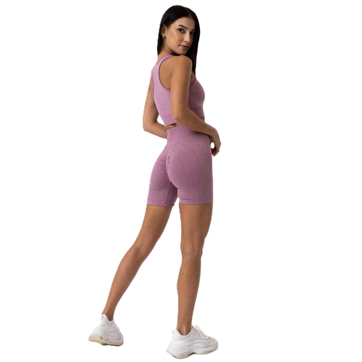 Dámské šortky GymBeam  FLO Shorts Violet  S - thumb (1)