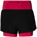 Dámské šortky Mizuno  2 in 1 4.5 Short/Black/Persian Red