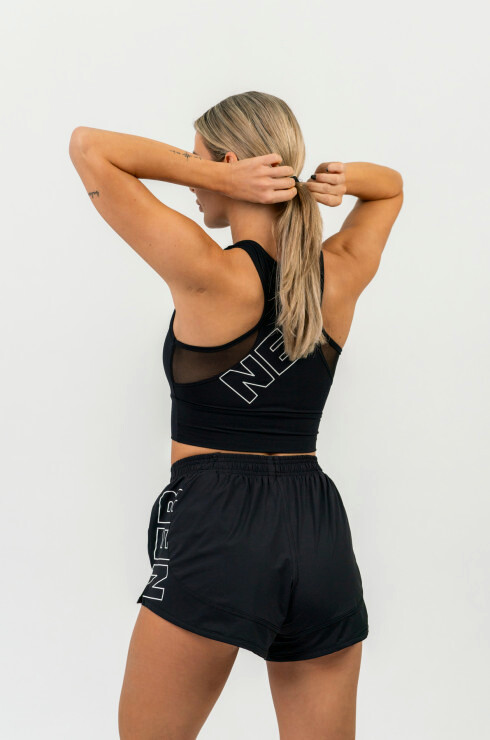 Dámské šortky Nebbia  FIT Activewear Smart Pocket Shorts black XS - thumb (2)