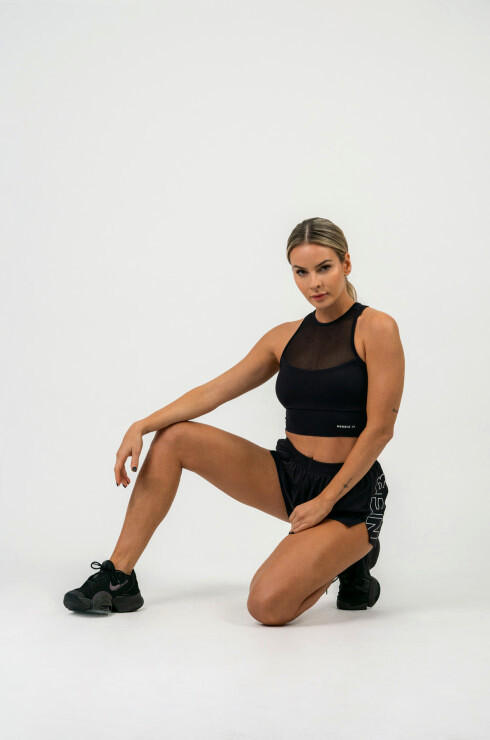 Dámské šortky Nebbia  FIT Activewear Smart Pocket Shorts black XS - thumb (5)