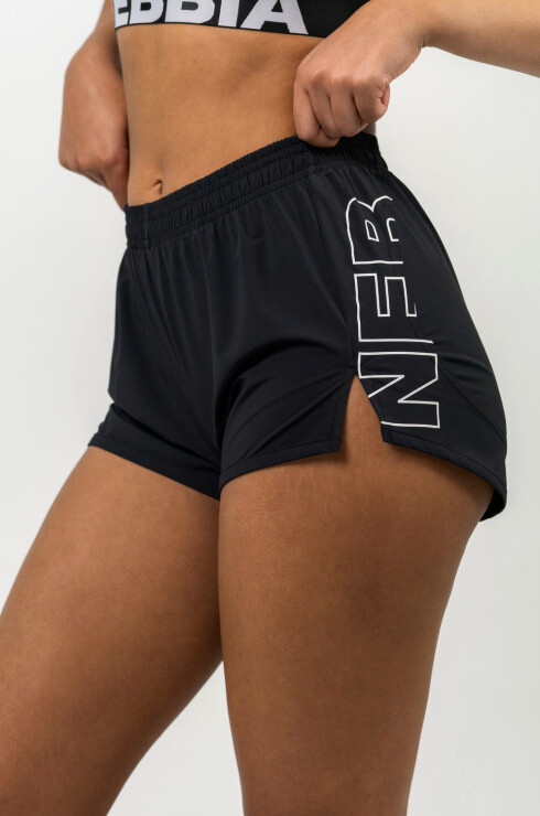 Dámské šortky Nebbia  FIT Activewear Smart Pocket Shorts black XS - thumb (7)