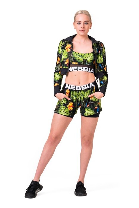 Product detail of Dámské šortky Nebbia  High-energy double layer shorts 563 jungle green XS
