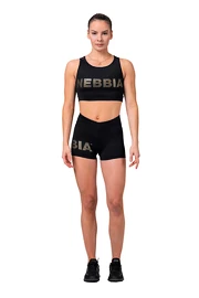 Dámské šortky Nebbia Intense Gold Print 828 black