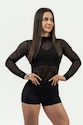 Dámské šortky Nebbia Intense Women's Compression High Waist Shorts Leg Day 832 Black M