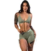 Dámské šortky Nebbia STRONG BEAUTY Lace-Up Sculpting Shorts OWN YOUR POWER 429 light green