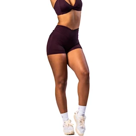 Dámské šortky Nebbia STRONG BEAUTY V-shaping Belt Shorts 428 dark red