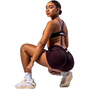 Dámské šortky Nebbia STRONG BEAUTY V-shaping Belt Shorts 428 dark red