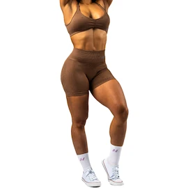 Dámské šortky Nebbia TOTALLY SEAMLESS High Waisted Push-Up Shorts 304 brown