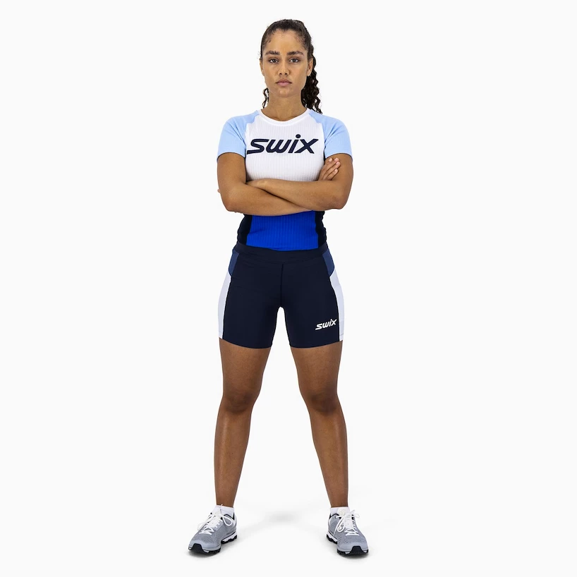 Dámské šortky Swix  Motion Premium Dark Navy/Lake Blue