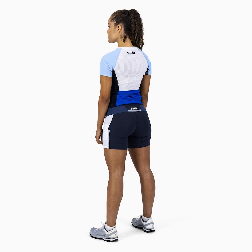 Dámské šortky Swix  Motion Premium Dark Navy/Lake Blue