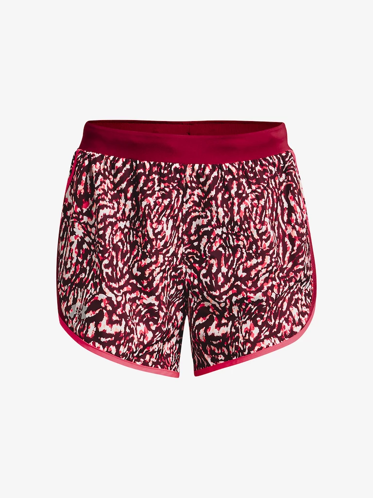Dámské šortky Under Armour  Fly By 2.0 Printed Short -PNK