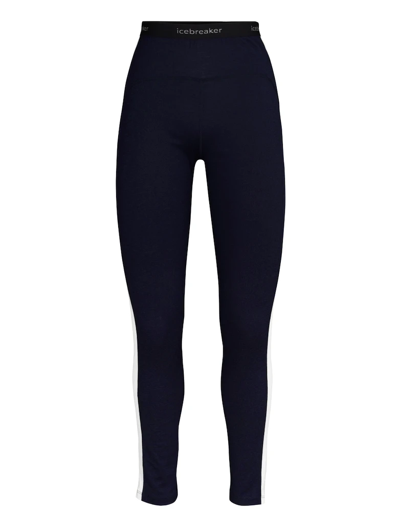 Dámské spodky Icebreaker  Leggings Midnight Navy/Snow/Cb  XS