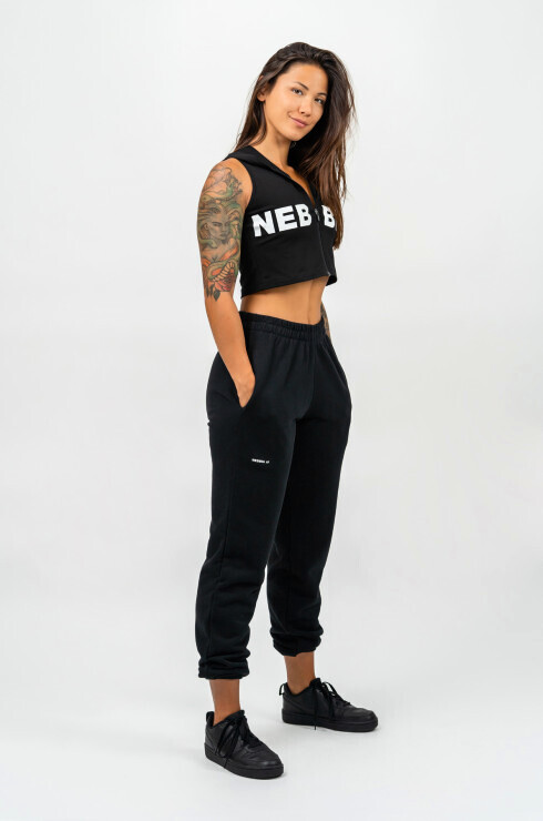 Nebbia Hero N°3 Sportovní volné tepláky Gym Time 281 black - thumb (1)