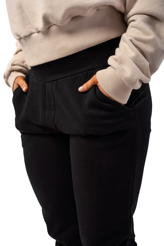 Dámské tepláky Nebbia  High-Waist Loose Fit Sweatpants "Feeling Good" 409 black