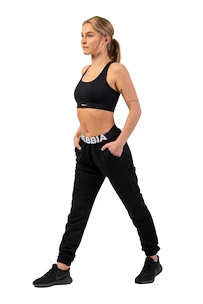 Dámské tepláky Nebbia  Iconic Mid-Waist Sweatpants 408 black XS