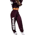 Dámské tepláky Nebbia STRONG BEAUTY Loose-Fit Baggy Pants BOYFRIEND STYLE 432 dark red