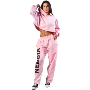 Dámské tepláky Nebbia STRONG BEAUTY Loose-Fit Baggy Pants BOYFRIEND STYLE 432 pink