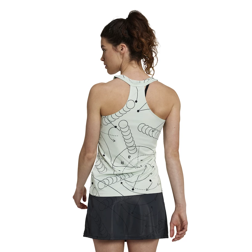 Dámské tílko adidas  Club Graphic Tank Linen Green S