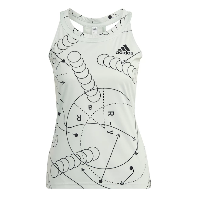 Dámské tílko adidas  Club Graphic Tank Linen Green S