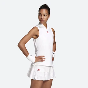 Dámské tílko adidas  T Mat. Tank Eng White