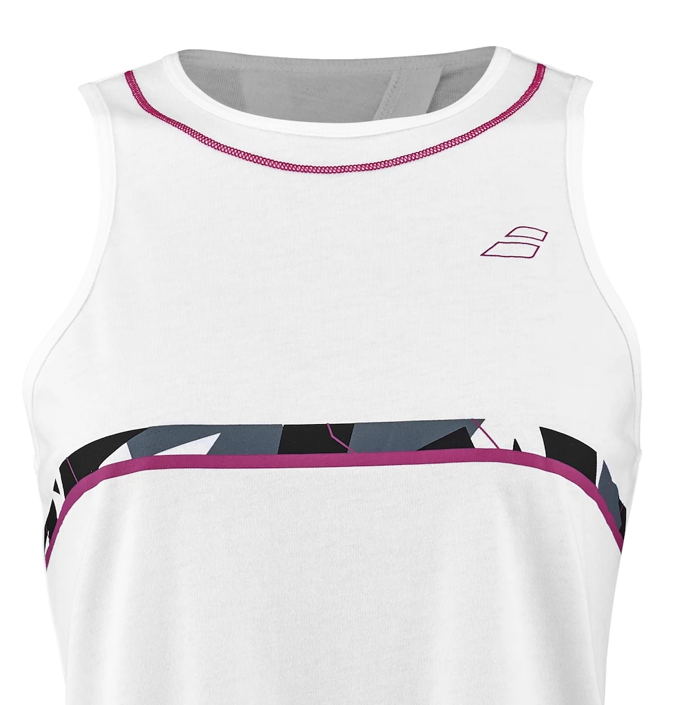 Dámské tílko Babolat  Aero Cotton Tank Women White