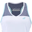 Dámské tílko Babolat  Play Tank Top Women White/Blue