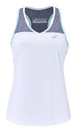 Dámské tílko Babolat Play Tank Top Women White/Blue