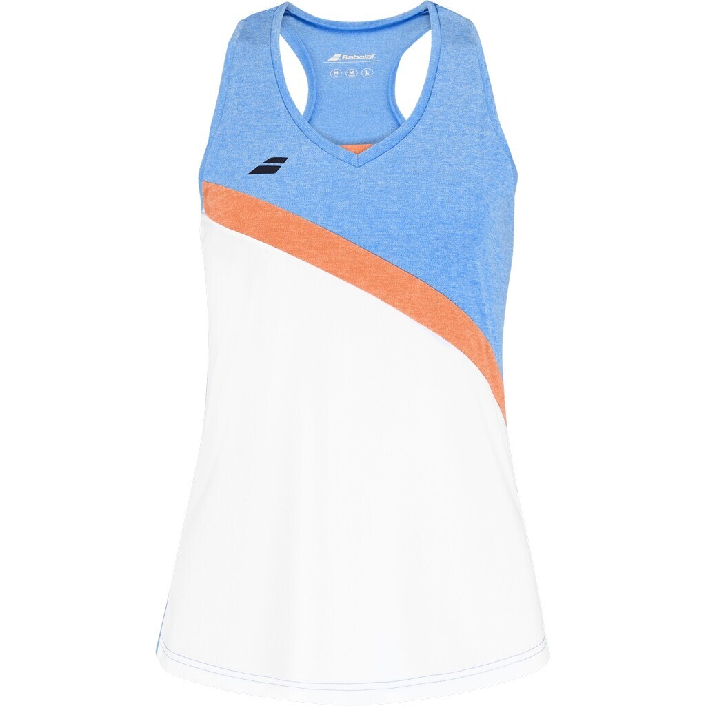 Product detail of Dámské tílko Babolat  Play Tank Top Women White/Blue L