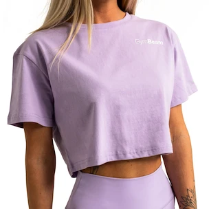 Dámské tílko GymBeam  Limitless Cropped T-shirt Lavender S