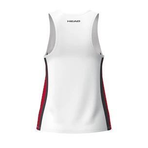 Dámské tílko Head  CLUB 25 TECH Tank Top Women Red/White
