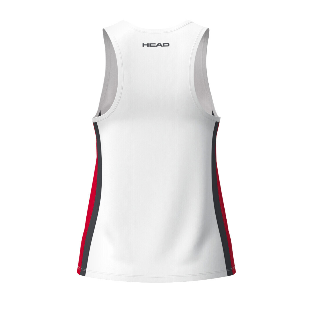 Dámské tílko Head  CLUB 25 TECH Tank Top Women Red/White M - thumb (1)