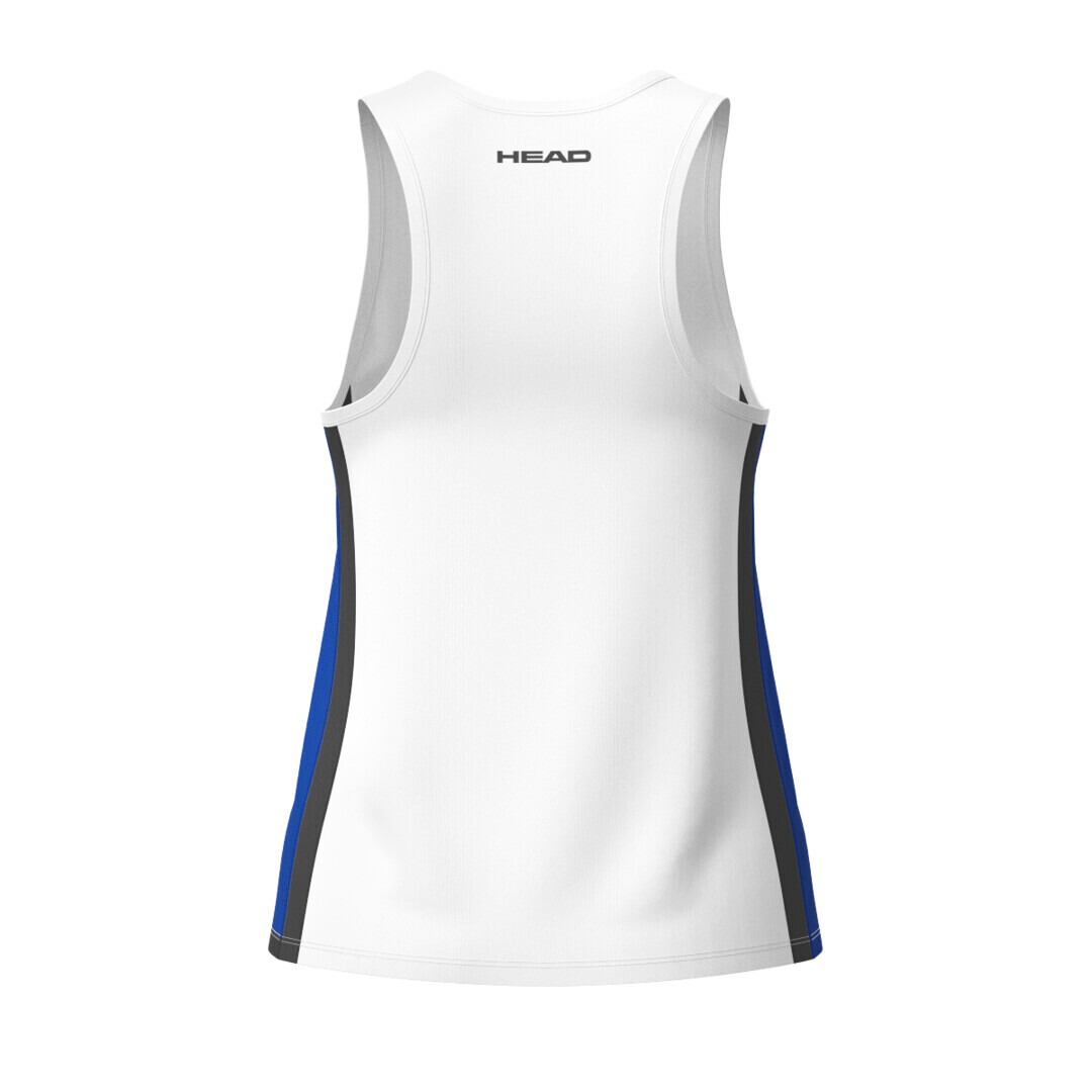 Dámské tílko Head  CLUB 25 TECH Tank Top Women Royal/White L - thumb (1)