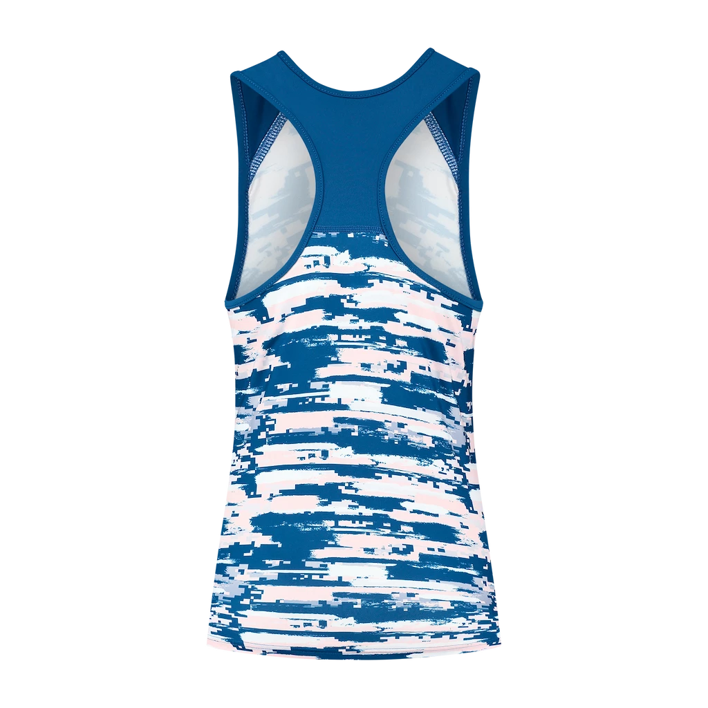 Dámské tílko K-Swiss  Hypercourt Stripe Tank Print/Classic Blue