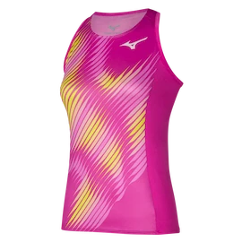 Dámské tílko Mizuno Printed Tank Fuchsia fedora