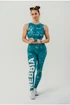 Dámské tílko Nebbia Barbell Therapy Rough Girl 617 green