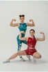 Dámské tílko Nebbia Barbell Therapy Rough Girl 617 green