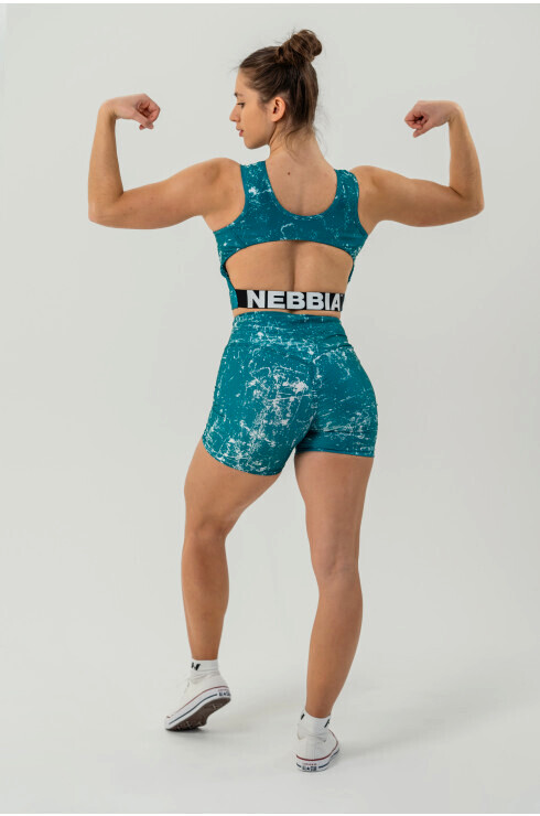 Dámské tílko Nebbia Barbell Therapy Rough Girl 617 green XS - thumb (4)