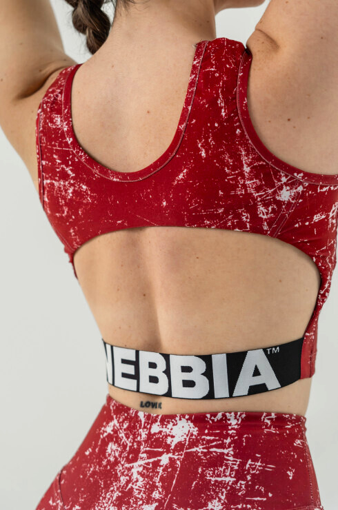 Dámské tílko Nebbia Barbell Therapy Rough Girl 617 red M - thumb (4)