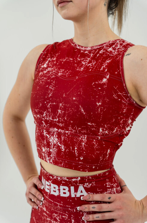 Product detail of Dámské tílko Nebbia Barbell Therapy Rough Girl 617 red M