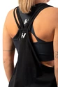 Dámské tílko Nebbia  Sleeveless Loose Cross Back Tank Top "Feeling Good" 419 Black