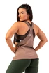 Dámské tílko Nebbia  Sleeveless Loose Cross Back Tank Top "Feeling Good" 419 Brown