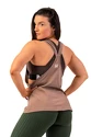 Dámské tílko Nebbia  Sleeveless Loose Cross Back Tank Top "Feeling Good" 419 Brown