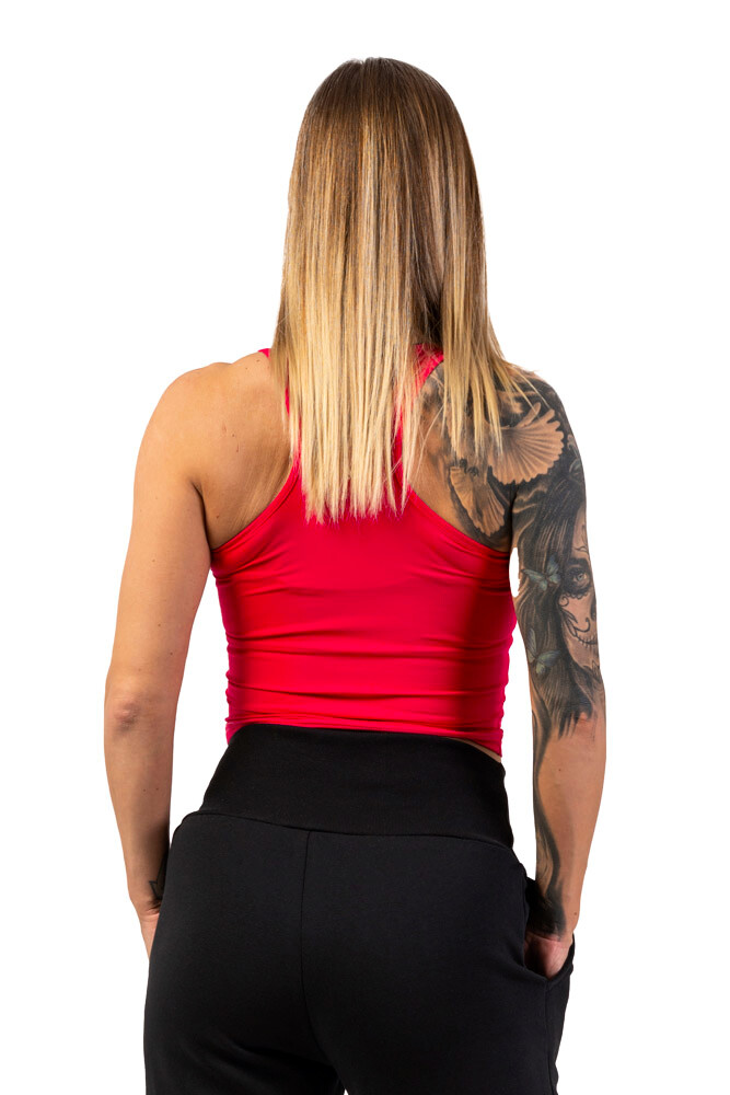 Dámské tílko Nebbia  Sporty Slim-Fit Crop Tank Top 422 pink XS - thumb (3)