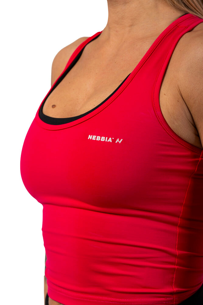 Dámské tílko Nebbia  Sporty Slim-Fit Crop Tank Top 422 pink XS - thumb (4)