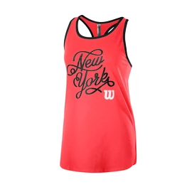 Dámské tílko Wilson NYC Calligra Tech Tank Coral